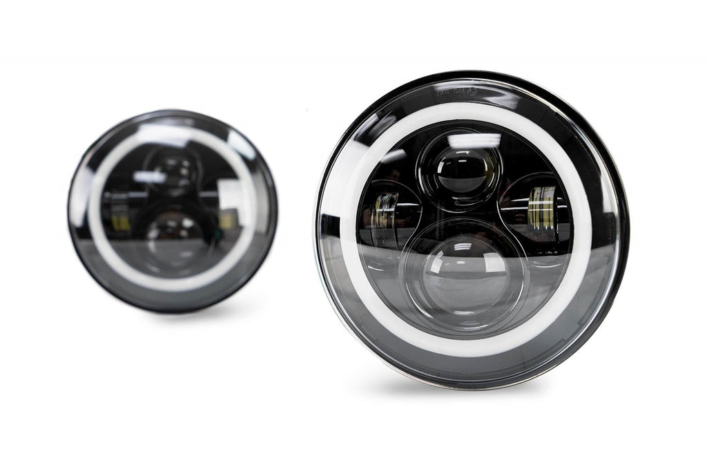 DV8 Offroad HL7JK-02 LED Projector Headlight Set