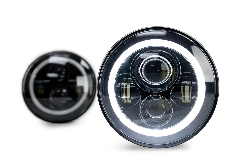 DV8 Offroad HL7JK-02 LED Projector Headlight Set