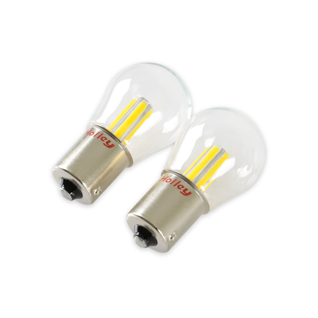 Holley Retrobright HLED15 LED Bulbs Type 1156 - Amber