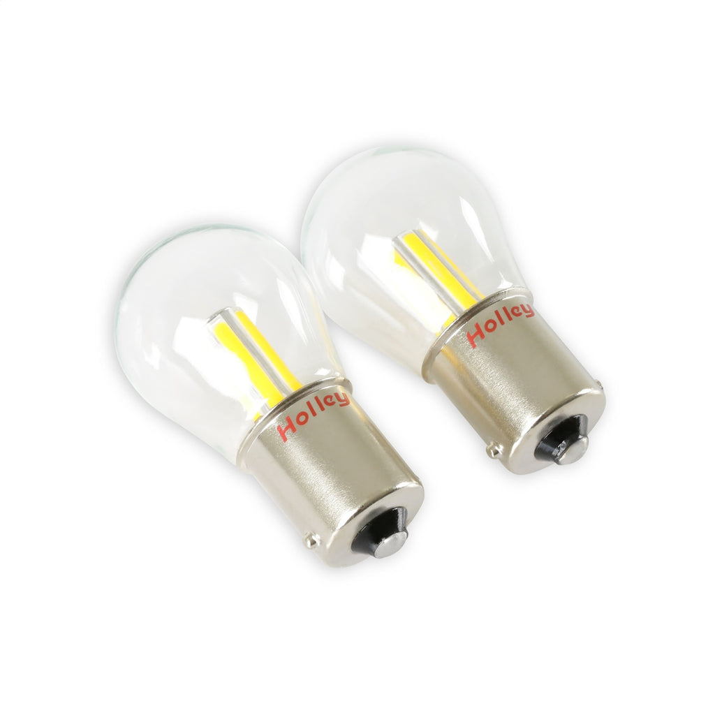 Holley Retrobright HLED15 LED Bulbs Type 1156 - Amber