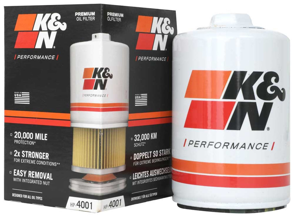 K&N Filters HP-4001 Performance Gold Oil Filter Fits 83-95 911 924 944 968