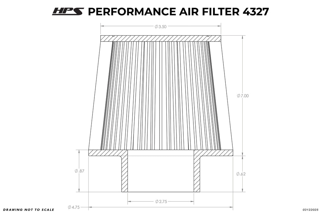 HPS HPS-4327 Universal Air Filter (Oiled)