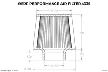 Load image into Gallery viewer, HPS HPS-4335 Universal Air Filter (Oiled)