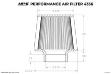 Load image into Gallery viewer, HPS HPS-4336 Universal Air Filter (Oiled)