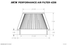 Load image into Gallery viewer, HPS HPS-4338 Universal Air Filter (Oiled)