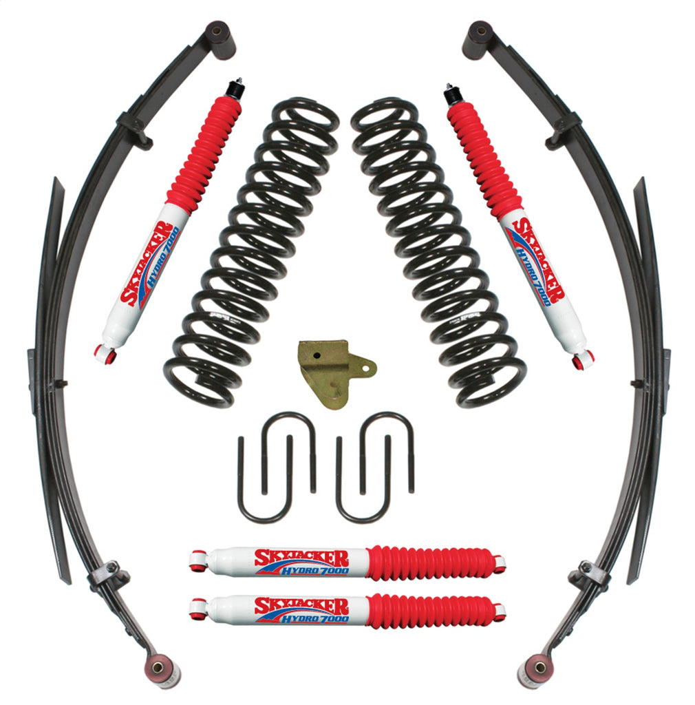 Skyjacker JC318BKSH-R Suspension Lift Kit w/Shock Fits 91-01 Cherokee