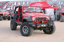 Load image into Gallery viewer, Fab Fours JK07-B1850-B Lifestyle Winch Front Bumper Fits 07-18 Wrangler (JK)