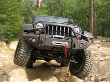 Load image into Gallery viewer, Fab Fours JK07-B1850-B Lifestyle Winch Front Bumper Fits 07-18 Wrangler (JK)