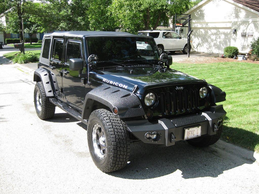 Fab Fours JK07-B1851-B Lifestyle Winch Front Bumper Fits 07-18 Wrangler (JK)