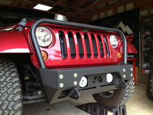 Load image into Gallery viewer, Fab Fours JK07-B1856-B FMJ Stubby Winch Front Bumper Fits 07-18 Wrangler (JK)