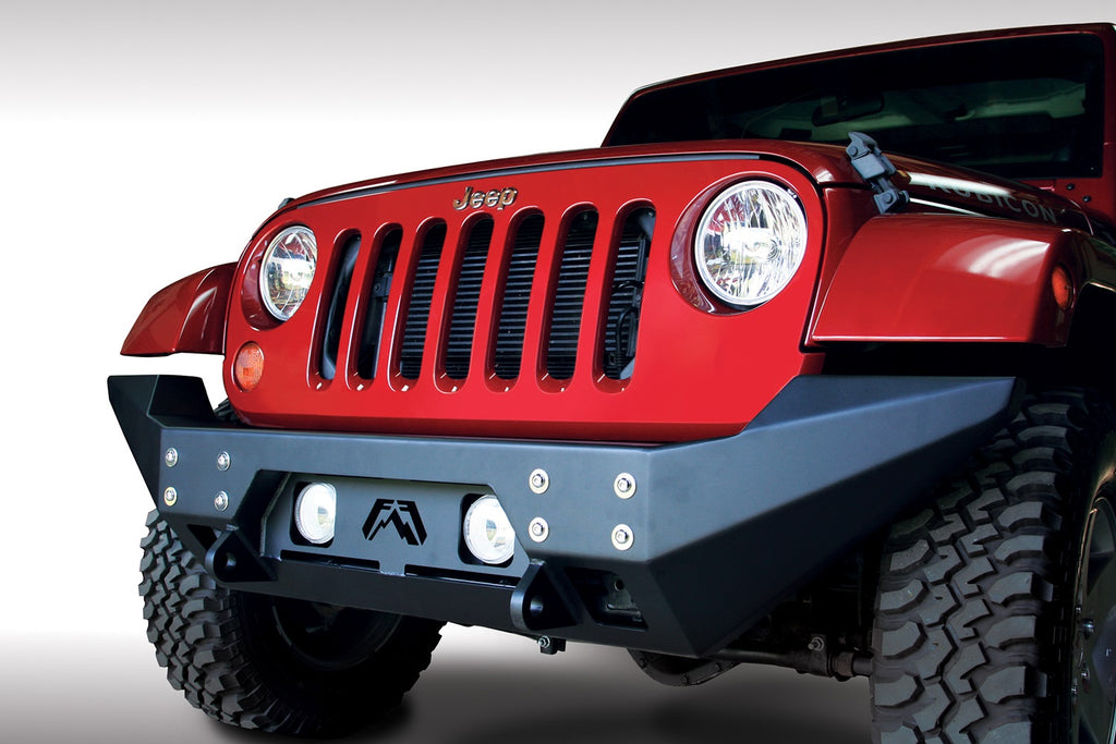 Fab Fours JK07-B1857-B FMJ Full Width Winch Front Bumper Fits Wrangler (JK)