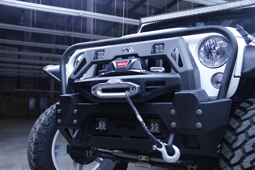 Fab Fours JK07-B1859-1 FMJ Winch Modifier Fits 07-18 Wrangler (JK)