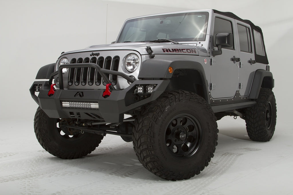 Fab Fours JK07-D1852-B Vengeance Front Bumper Fits 07-18 Wrangler (JK)