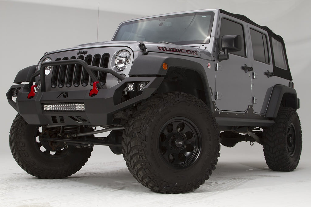 Fab Fours JK07-D1852-B Vengeance Front Bumper Fits 07-18 Wrangler (JK)