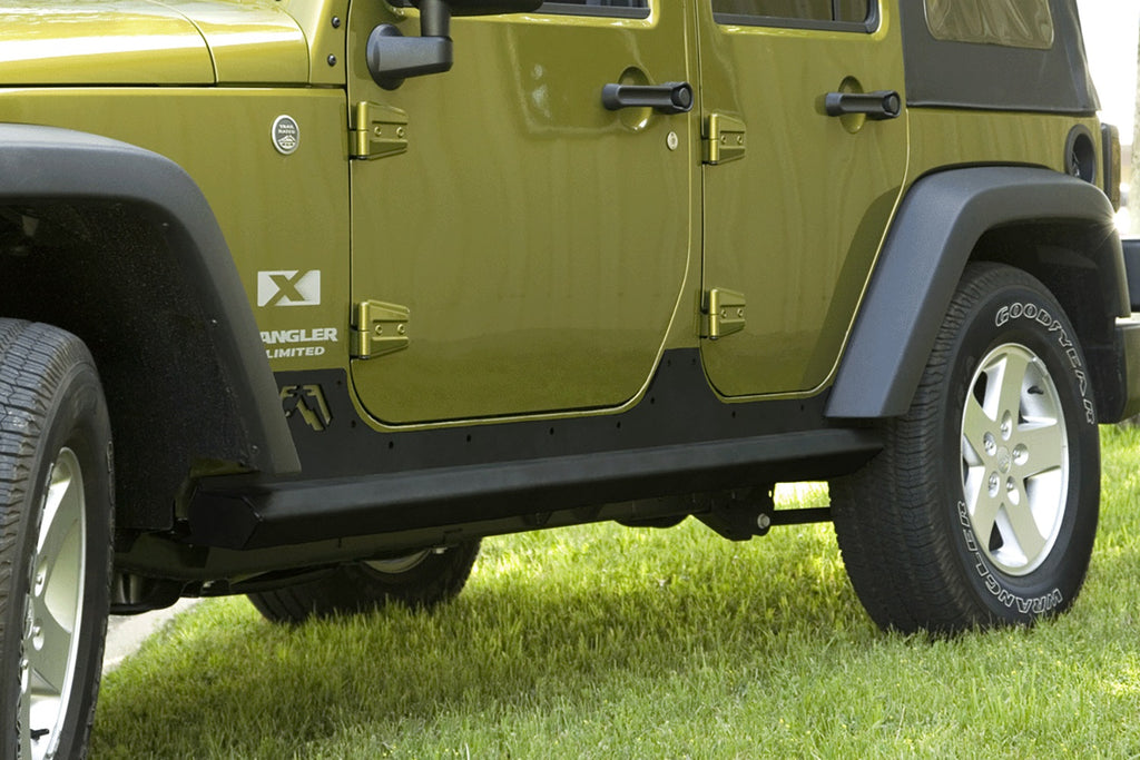 Fab Fours JK07-G1250-B Rock Slider Fits 07-18 Wrangler (JK)