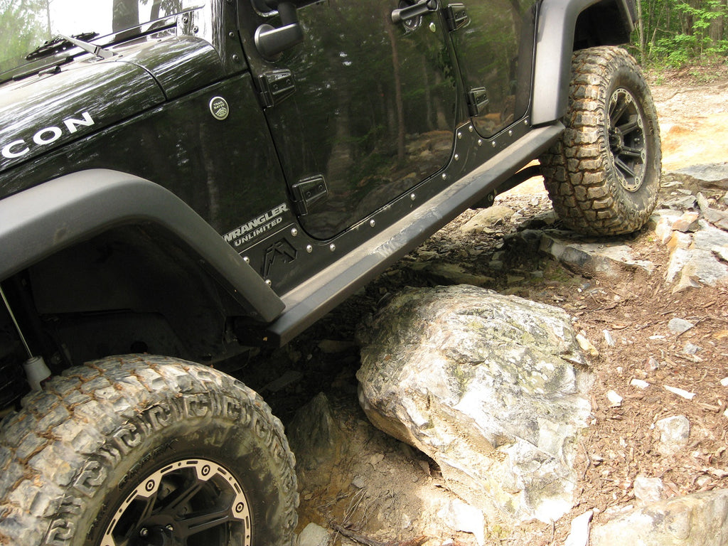 Fab Fours JK07-G1250-B Rock Slider Fits 07-18 Wrangler (JK)