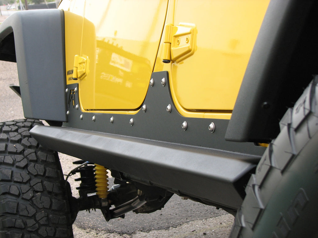 Fab Fours JK07-G1250-B Rock Slider Fits 07-18 Wrangler (JK)