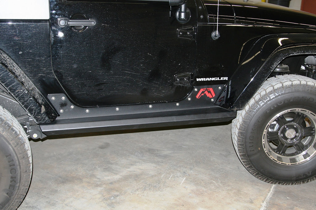 Fab Fours JK07-G1350-B Rock Slider Fits 07-18 Wrangler (JK)