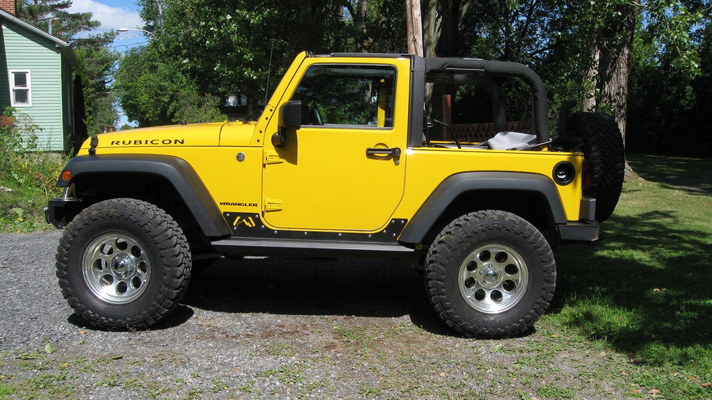 Fab Fours JK07-G1350-B Rock Slider Fits 07-18 Wrangler (JK)