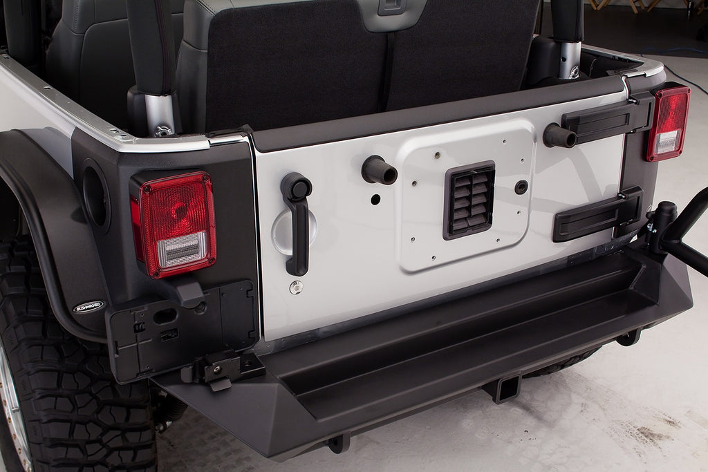Fab Fours JK07-Y1251-B Heavy Duty Rear Bumper Fits 07-18 Wrangler (JK)