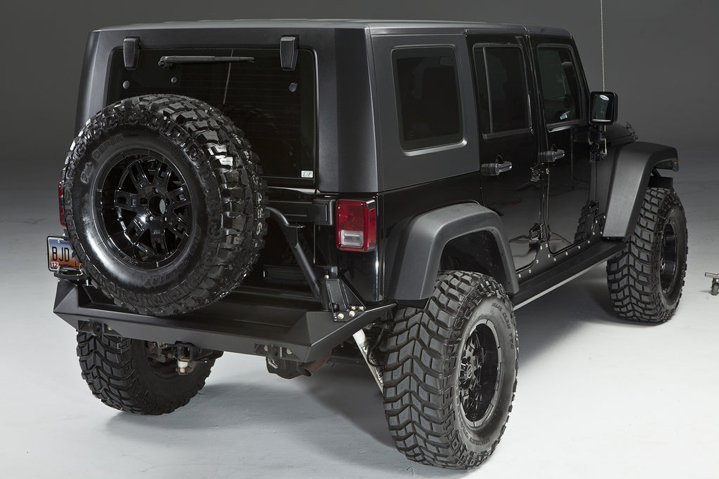 Fab Fours JK07-Y1251-B Heavy Duty Rear Bumper Fits 07-18 Wrangler (JK)