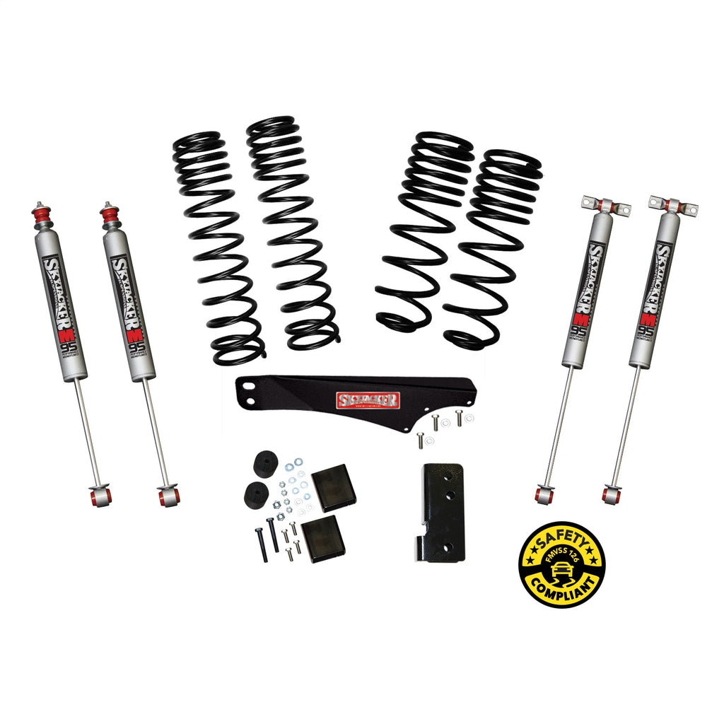 Skyjacker JK25BPMLT Suspension Lift Kit w/Shock Fits 07-18 Wrangler (JK)