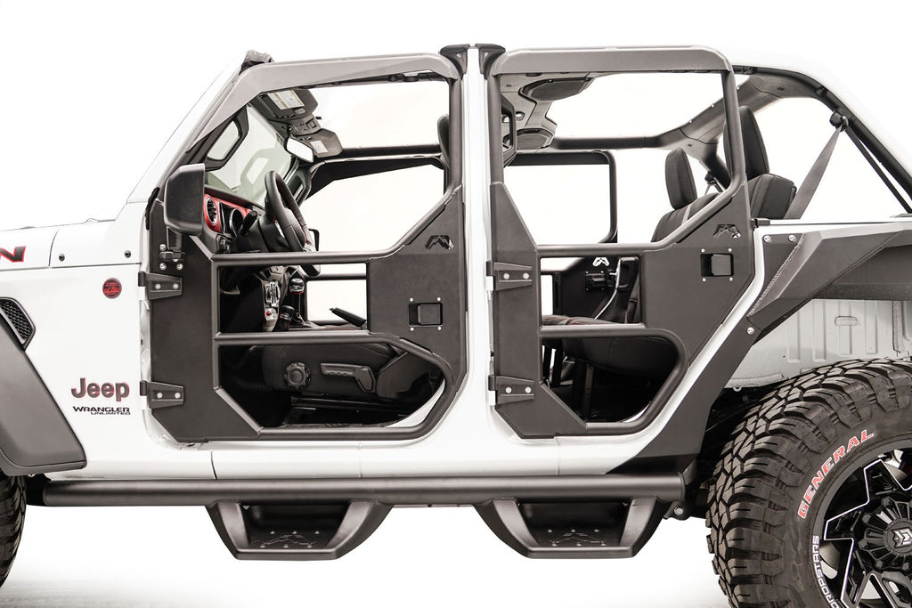 Fab Fours JL1030-1 Full Tube Doors Fits Gladiator Pickup Gladiator Wrangler (JL)
