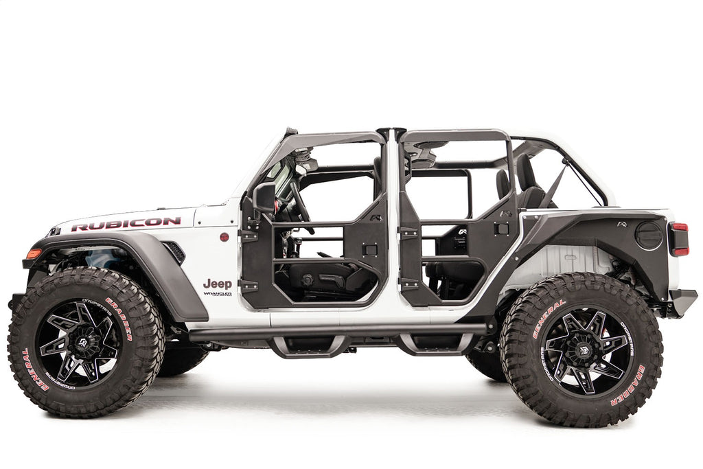 Fab Fours JL1030-1 Full Tube Doors Fits Gladiator Pickup Gladiator Wrangler (JL)