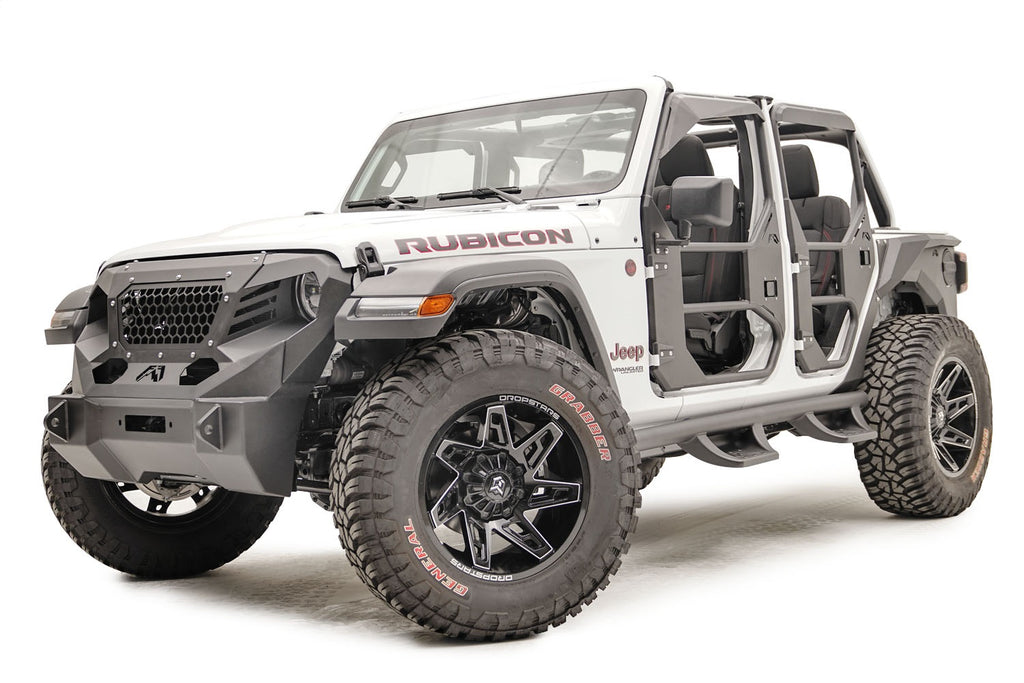 Fab Fours JL1030-B Full Tube Doors Fits Gladiator Pickup Gladiator Wrangler (JL)