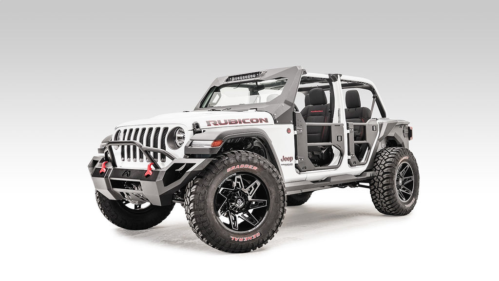 Fab Fours JL1032-1 Half Tube Doors Fits Gladiator Pickup Gladiator Wrangler (JL)