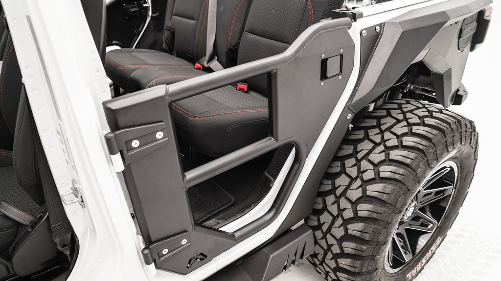 Fab Fours JL1033-1 Half Tube Doors Fits Gladiator Pickup Gladiator Wrangler (JL)