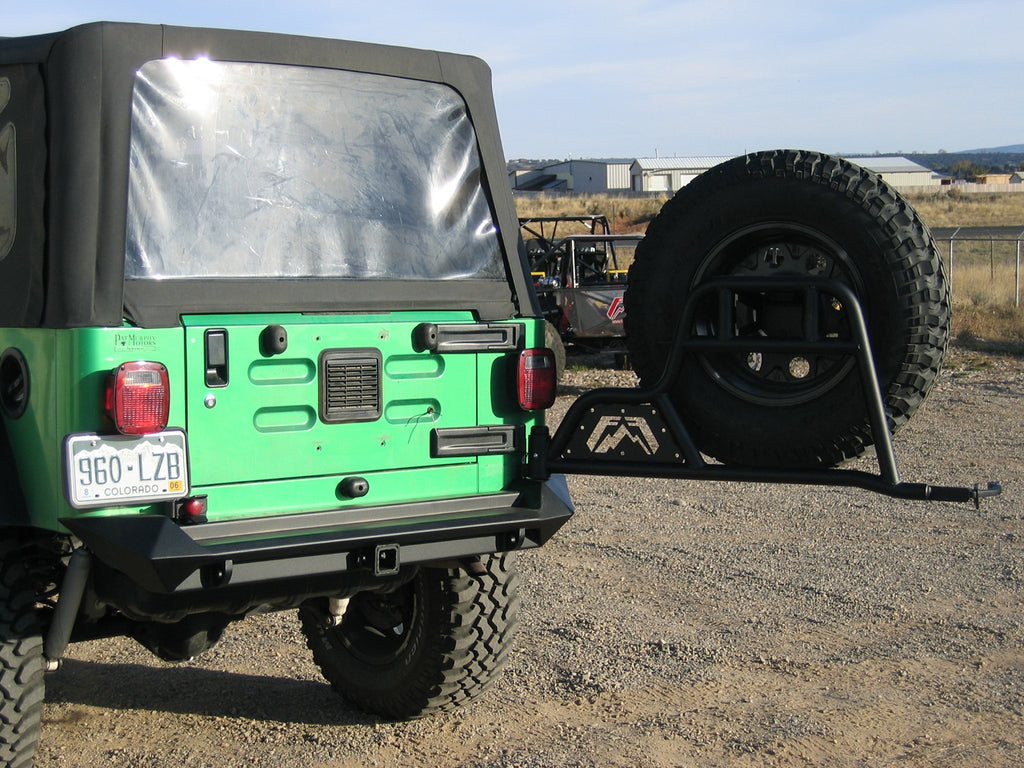 Fab Fours JP-Y1251T-B Spare Tire Carrier Fits 97-18 Wrangler (JK) Wrangler (TJ)