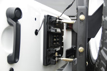 Load image into Gallery viewer, Fab Fours JP-Y1261T-1 Off The Door Tire Carrier Fits 07-18 Wrangler (JK)