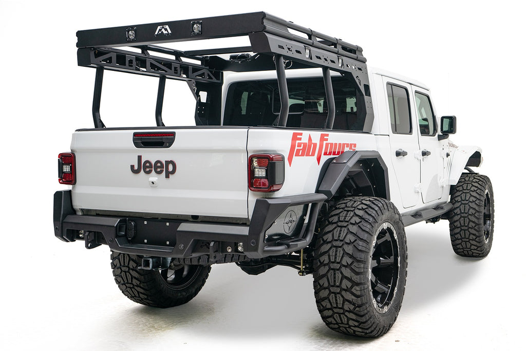 Fab Fours JT20-Y1950-B Rear Bumper Fits 20-24 Gladiator Pickup Gladiator