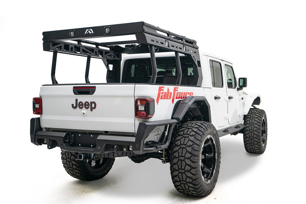 Fab Fours JTOR-01-B Overland Rack Fits 20-24 Gladiator Pickup Gladiator