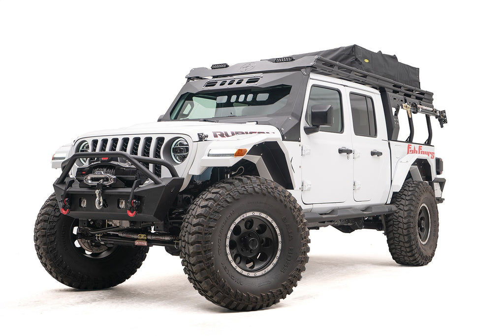 Fab Fours JTOR-02-B Overland Rack Fits 20-24 Gladiator Pickup Gladiator