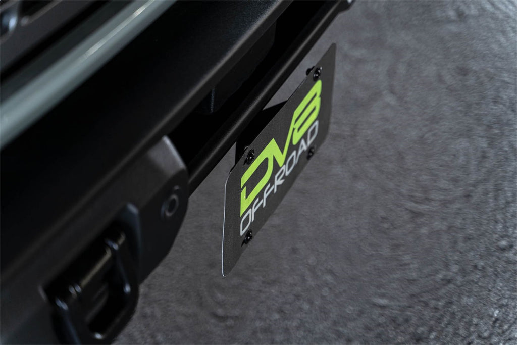 DV8 Offroad LPBR-04 Capable Bumper Front License Plate Mount Fits 21-24 Bronco