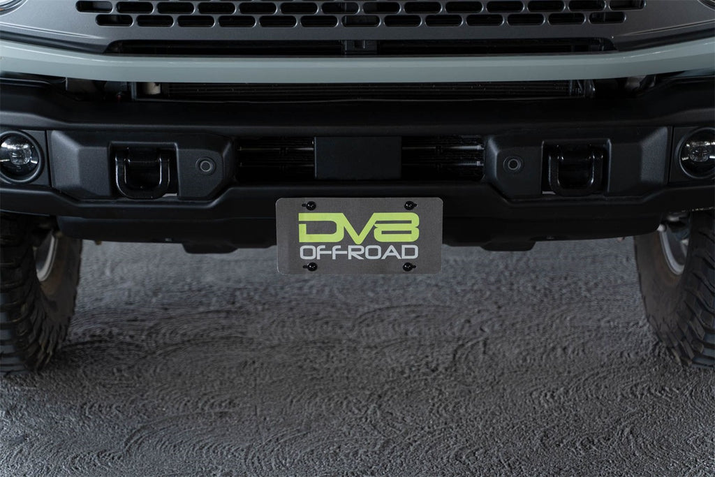 DV8 Offroad LPBR-04 Capable Bumper Front License Plate Mount Fits 21-24 Bronco