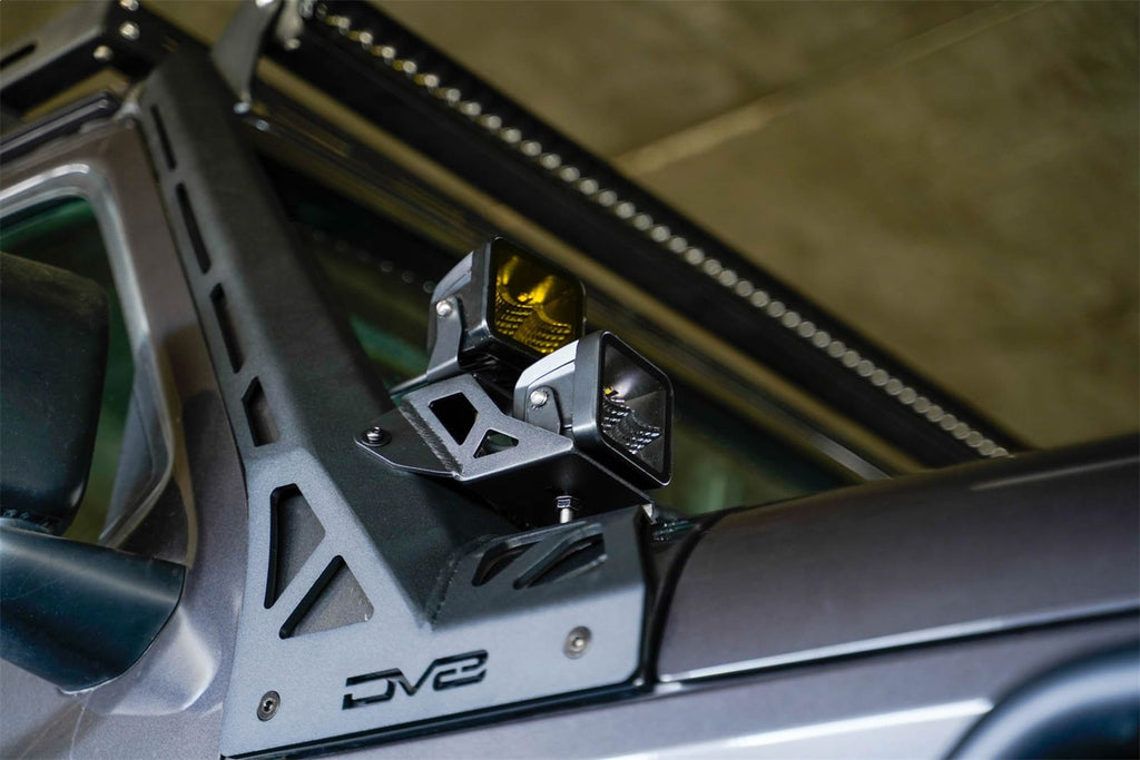DV8 Offroad LBJL-11 A-Pillar Dual Light Pod Mounts