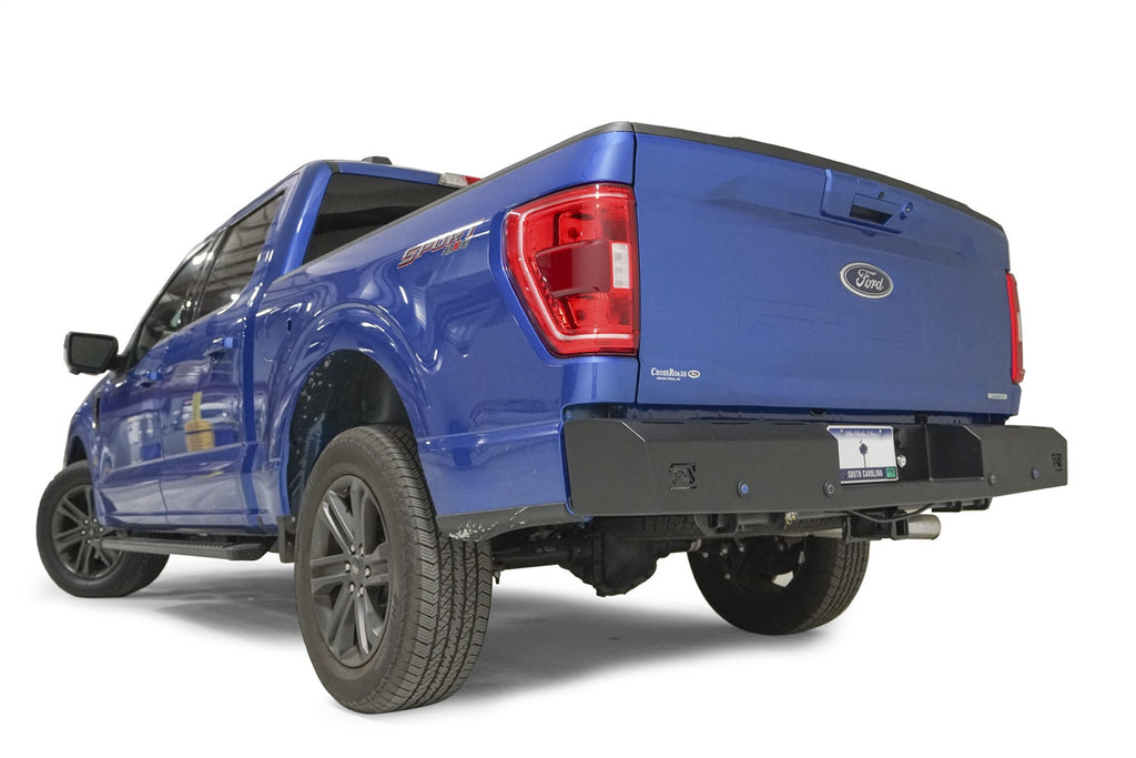 Fab Fours FF21-RT5150-1 Red Steel Rear Bumper Fits 21-23 F-150