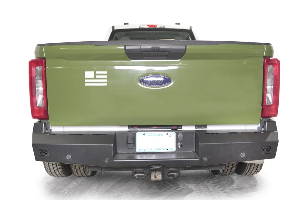 Fab Fours FS23-RT5950-1 Red Steel Rear Bumper
