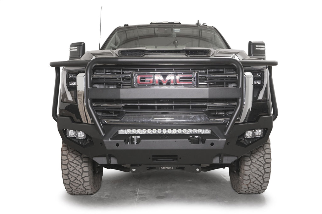 Fab Fours GM24-X6250-B Matrix Front Bumper Fits 24 Sierra 2500 HD Sierra 3500 HD