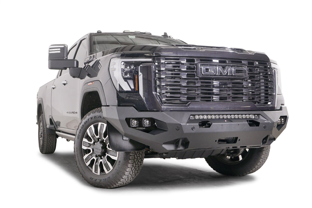 Fab Fours GM2-X6251-B Matrix Front Bumper Fits 24 Sierra 2500 HD Sierra 3500 HD
