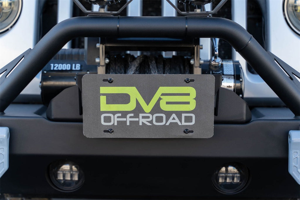 DV8 Offroad LPBM-02 Fairlead Mounted Flip-Up License Plate Bracket