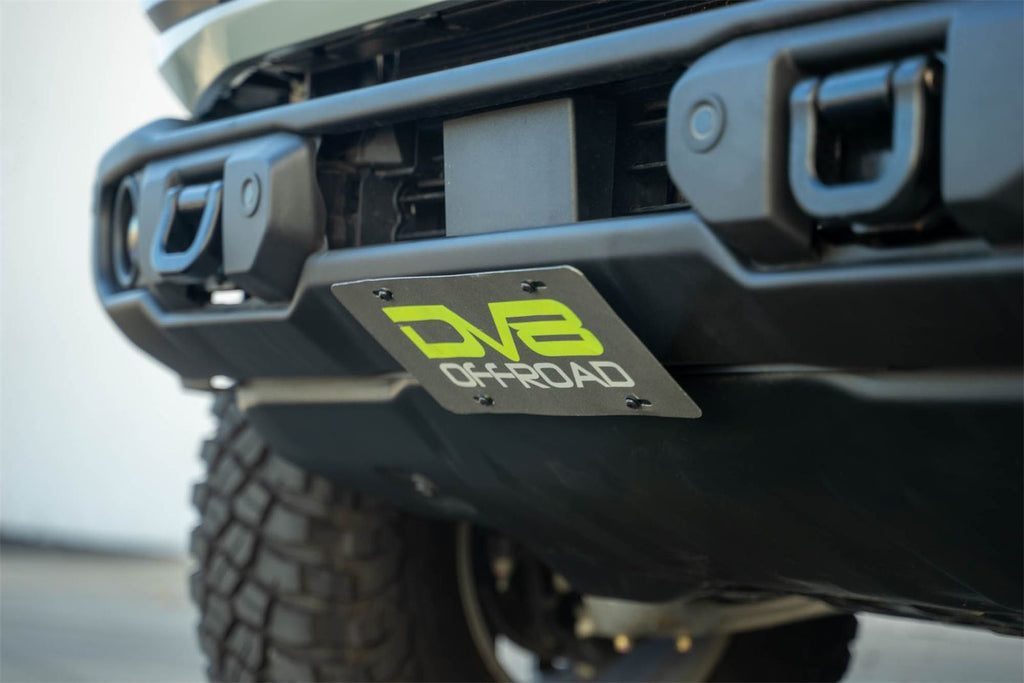 DV8 Offroad LPBR-05 Capable Bumper Slanted Front License Plate Mount Fits Bronco