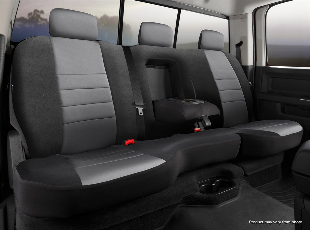 Fia NP92-85 GRAY Neo Neoprene Custom Fit Truck Seat Covers Fits 14-21 Tundra
