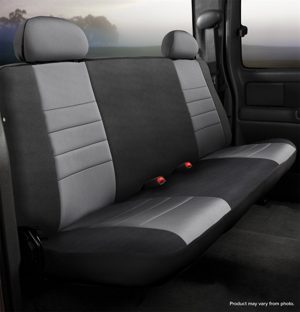 Fia NP92-72 GRAY Neo Neoprene Custom Fit Truck Seat Covers Fits Wrangler (TJ)