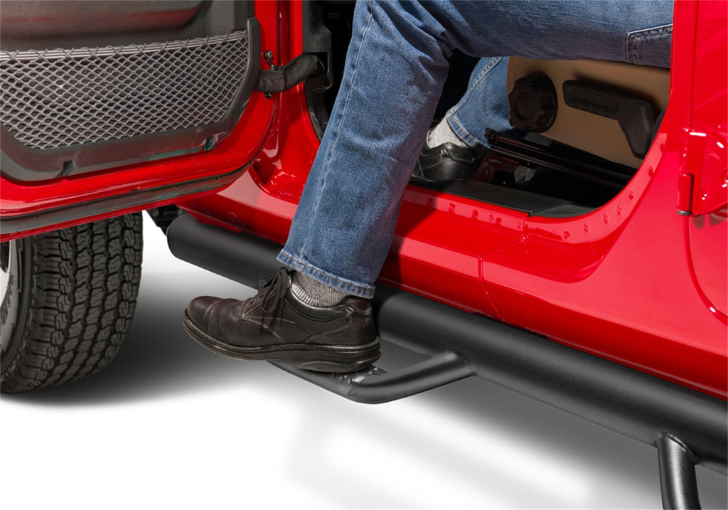 N-Fab J1866 Wheel To Wheel Nerf Step Bar Fits 18-24 Wrangler (JK) Wrangler (JL)