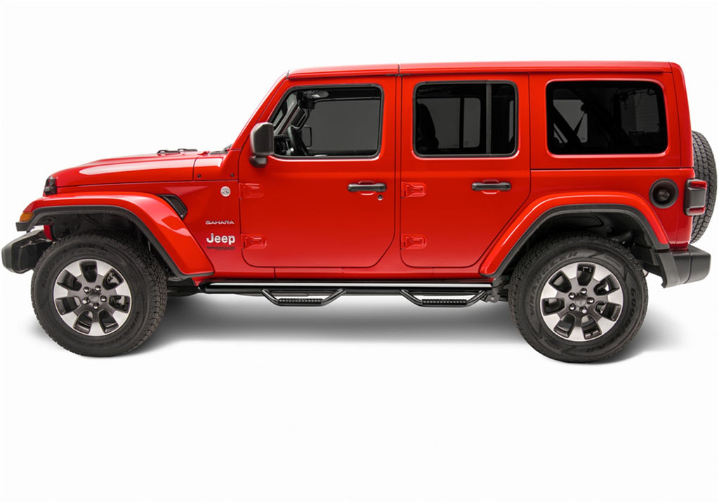 N-Fab J1866-GB Wheel To Wheel Nerf Step Bar Fits 18-24 Wrangler (JL)