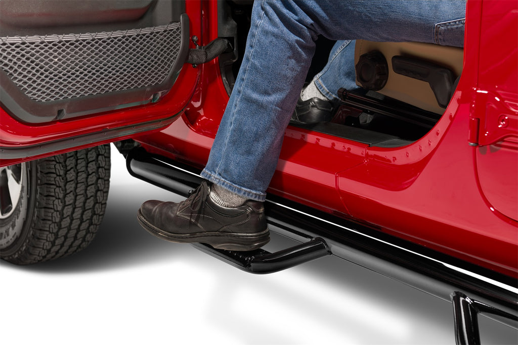 N-Fab J1980T-GB Wheel To Wheel Nerf Step Bar Fits Gladiator Pickup Gladiator